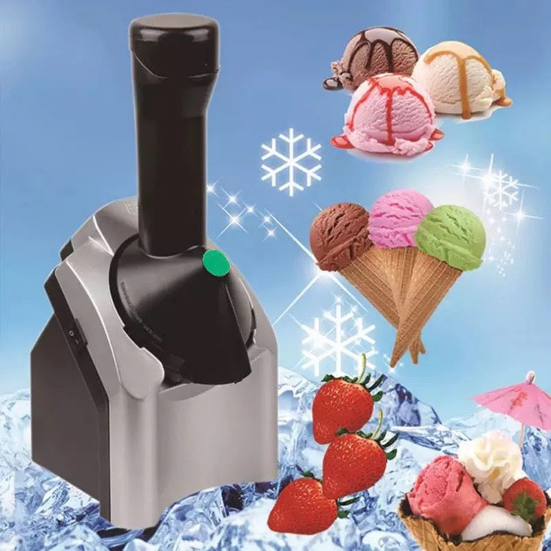 Máquina para hacer helados para el hogar, 1 L, completamente automática,  mini fruta, suave, helado, cocina, simple, ideal para un solo empuje