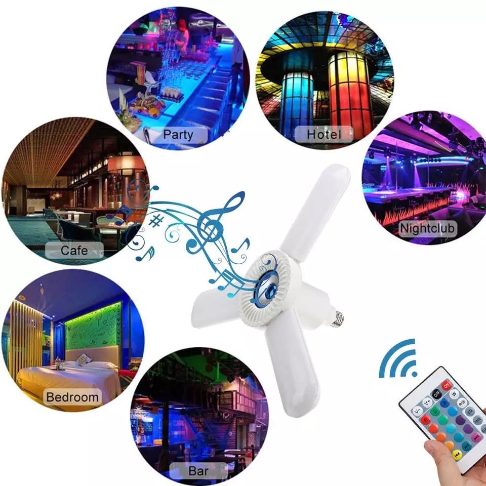  Bombilla LED RGB Bluetooth para altavoz, lámpara inalámbrica de  reproducción de música con control remoto, para decoración de fiesta en  casa, E27 12W : Herramientas y Mejoras del Hogar